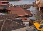 Longsor Susulan di Jembayan, Satu Rumah Warga Larut ke Sungai Mahakam