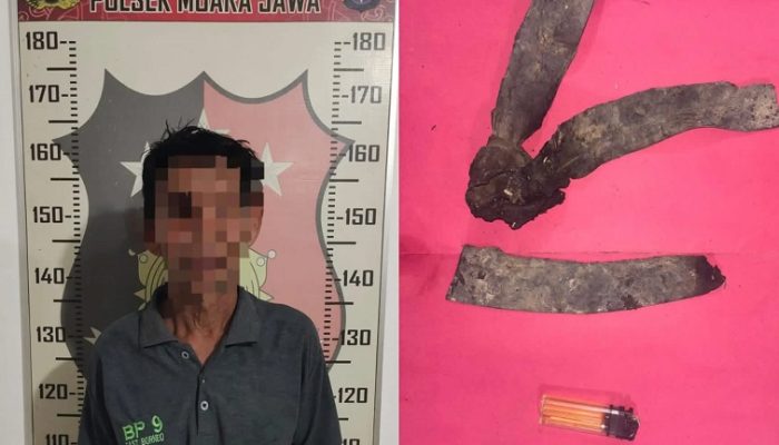 Diduga Bakar Lahan Pakai Potongan Ban, Pria 47 Tahun Diamankan Polisi di Muara Jawa