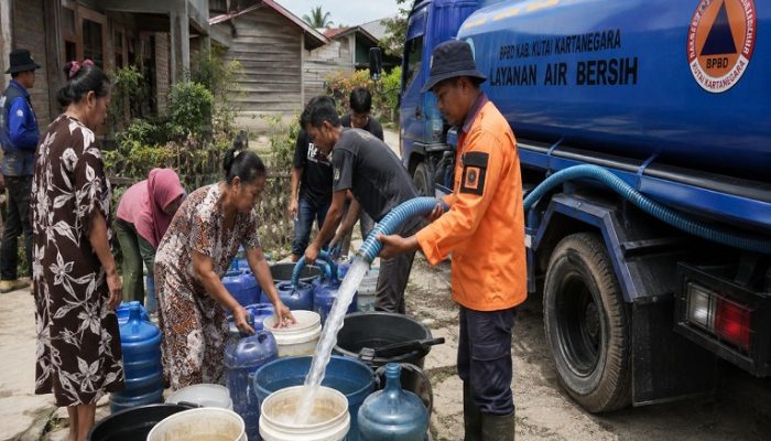 Perumda Tirta Mahakam Pastikan Distribusi Air Mulai Normal, Sanga-Sanga Masih Terbatas