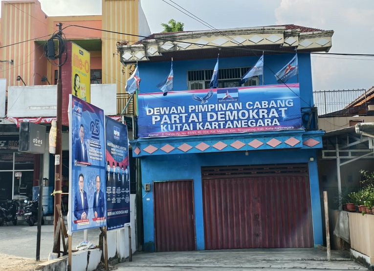 Sekertariat Partai Demokrat Kukar (Dok. Andri/dutakaltimnews.com)