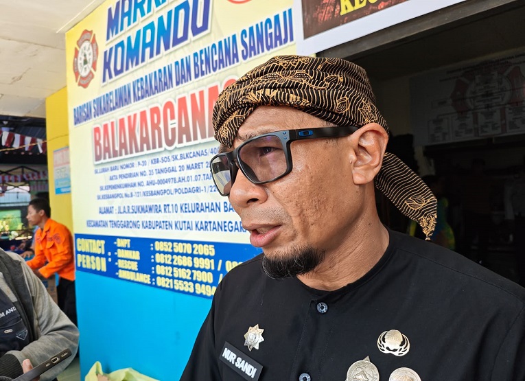 Sekretaris Badan Penanggulangan Bencana Daerah (BPBD) Kukar, Aspianur Sandi. (Van/dutakaltimnews.com)