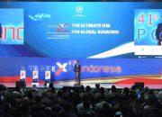 Menteri Koordinator Bidang Hilirisasi dan Transisi Energi sekaligus Menteri Energi dan Sumber Daya Mineral (ESDM) Bahlil Lahadalia saat mewakili Presiden RI Prabowo Subianto membuka Trade Expo Indonesia (TEI) ke-41 di Tangerang, Rabu (14/10). (Dok. Kementerian Energi dan Sumber Daya Mineral)