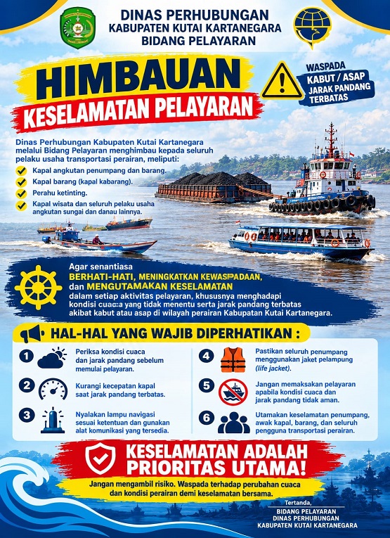 Flayer Himbauan Dari Dishub Kukar (Dok. Dishub Kukar)