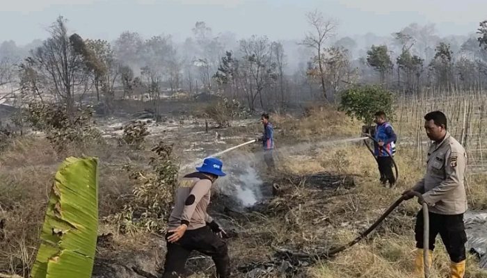 Karhutla Mengancam Kukar, 10 Hektare Lahan di Samboja Barat Terbakar