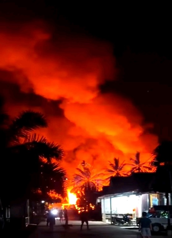 Kebakaran di Desa Tukung Ritan (Dok. Istimewa)