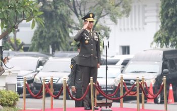 Kementerian Pertahanan Republik Indonesia (Kemhan RI) menggelar Upacara Peringatan Hari Kesaktian Pancasila Tahun 2026 di Lapangan Bhinneka Tunggal Ika, Kemhan, Jakarta. (Dok. Kementerian Ketahanan Republik Indonesia)