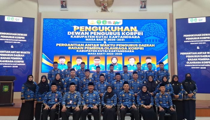 Pengurus Baru KORPRI Kukar Dikukuhkan, Sunggono Bidik Peningkatan Kesejahteraan ASN