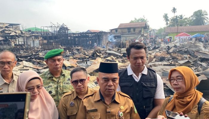 Kebakaran Hanguskan Puluhan Rumah di Jalan AM Alimuddin, Pemkab Kukar Pastikan Korban Tak Terlantar