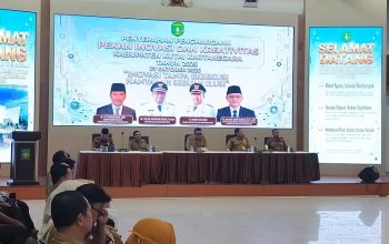 Pembukaan Pekan Inovasi dan Kreativitas Kabupaten Kutai Kartanegara Tahun 2026 Secara Virtual di Ruang Serbaguna Bappeda Kukar. (Van/dutakaltimnews.com)