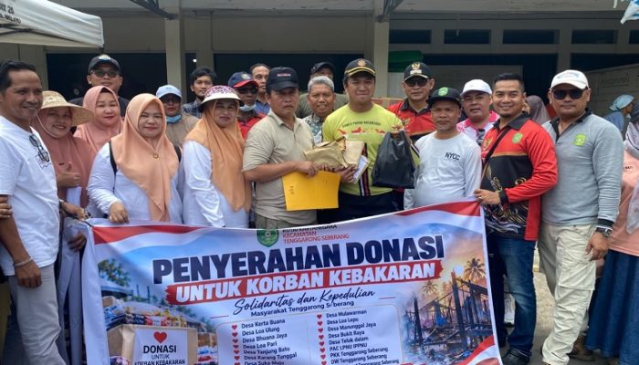 Kecamatan Tenggarong Seberang, 18 Kades dan Masyarakat Salurkan Bantuan Rp125 Juta untuk Korban Kebakaran