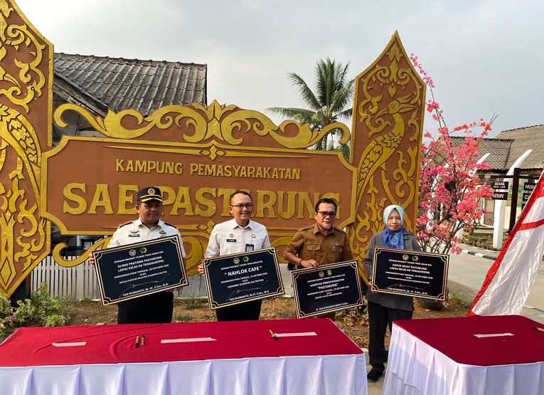 Peresmian Sarana Asimilasi dan Edukasi (SAE) Pastarung Bertempat di Kawasan SAE Lapas Kelas IIA Tenggarong. (Irvan/dutakaltimnews.com)
