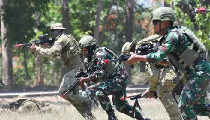 TNI-ADF Laksanakan Latihan Move Patrol dan Ambush, Tingkatkan Kemampuan Taktis di Keris Woomera 2026